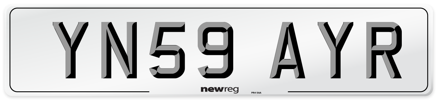 YN59 AYR Number Plate from New Reg
